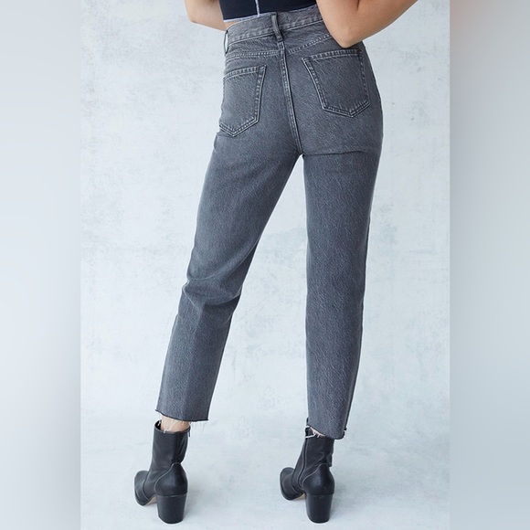 Pacsun High Waisted Straight Leg Black Jeans - Picture 2 of 5
